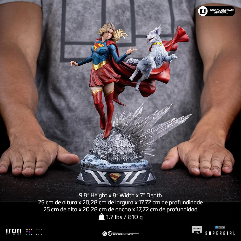 Preventa Estatua Supergirl & Krypto - Supergirl (2026) marca Iron Studios escala de arte 1/10
