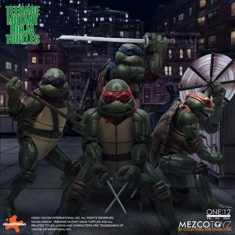 Preventa Figuras Teenage Mutant Ninja Turtles (1990) (Boxed Set) - One:12 Collective marca Mezco Toyz escala 1/12