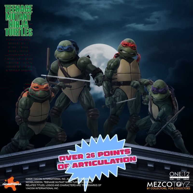 Preventa Figuras Teenage Mutant Ninja Turtles (1990) (Boxed Set) - One:12 Collective marca Mezco Toyz escala 1/12