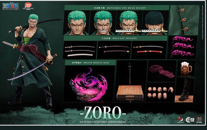 Preventa Figura ZORO (Deluxe Version) - One Piece marca Pixel Poses PP-200595 escala 1/6