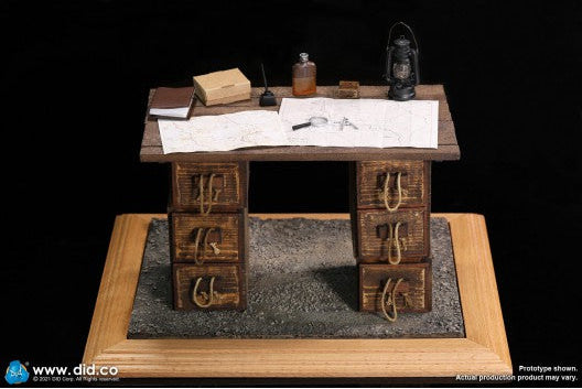 Pedido Base Diorama WW1 War Desk / Escritorio de Guerra marca DID E60062 escala 1/6