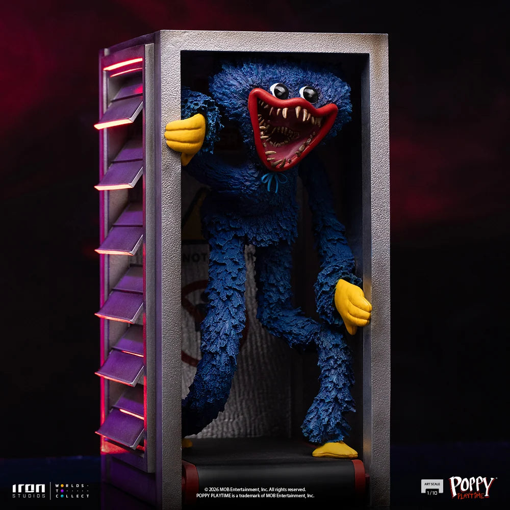 Preventa Estatua Huggy Wuggy - Poppy Playtime marca Iron Studios escala de arte 1/10