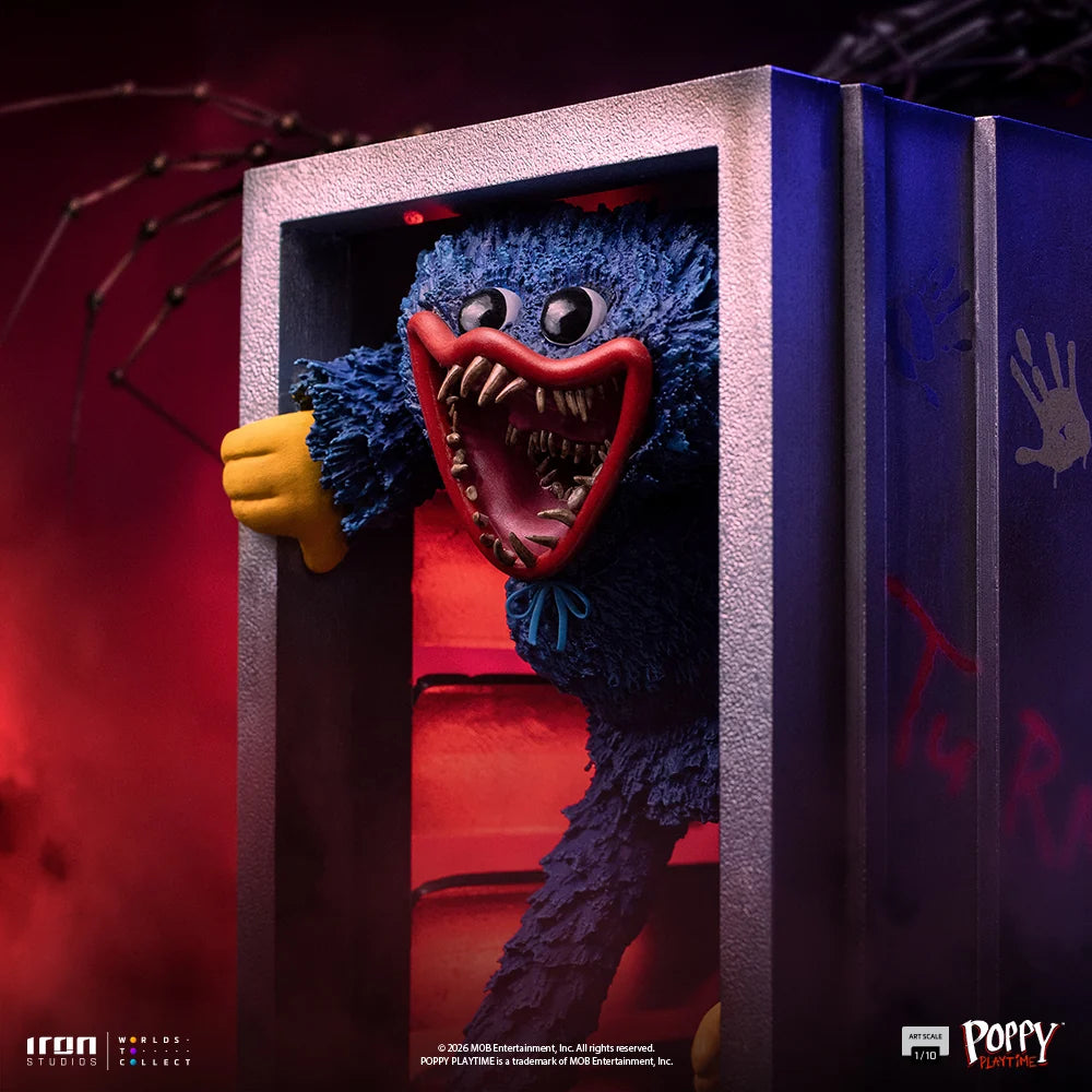 Preventa Estatua Huggy Wuggy - Poppy Playtime marca Iron Studios escala de arte 1/10