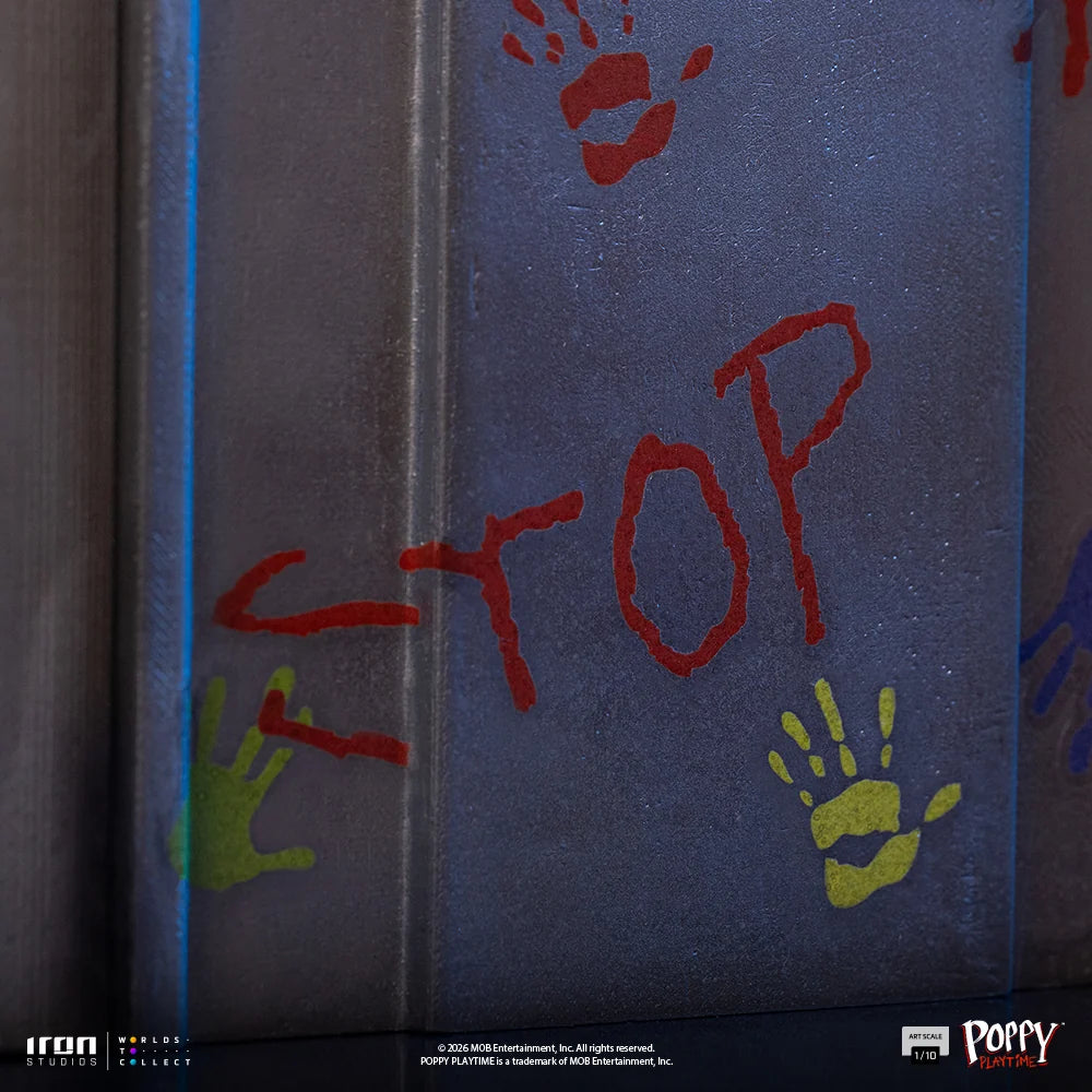 Preventa Estatua Huggy Wuggy - Poppy Playtime marca Iron Studios escala de arte 1/10