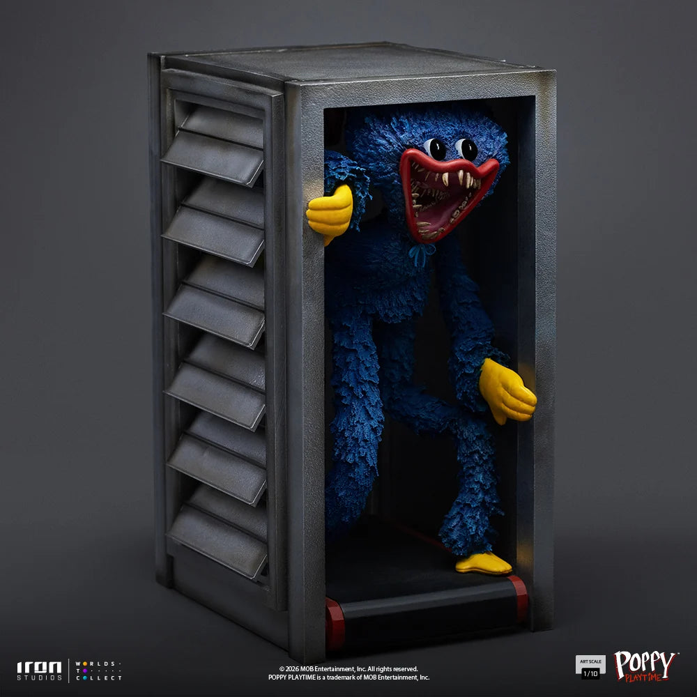 Preventa Estatua Huggy Wuggy - Poppy Playtime marca Iron Studios escala de arte 1/10