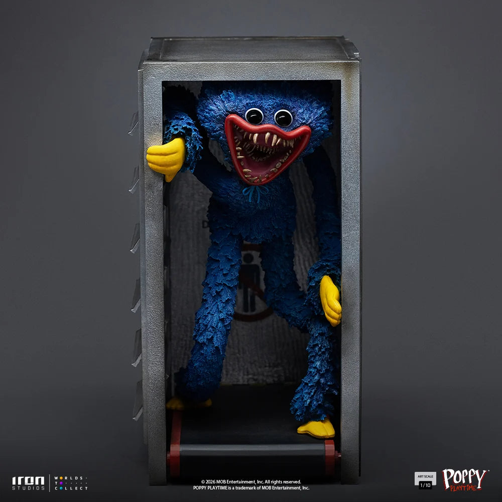 Preventa Estatua Huggy Wuggy - Poppy Playtime marca Iron Studios escala de arte 1/10
