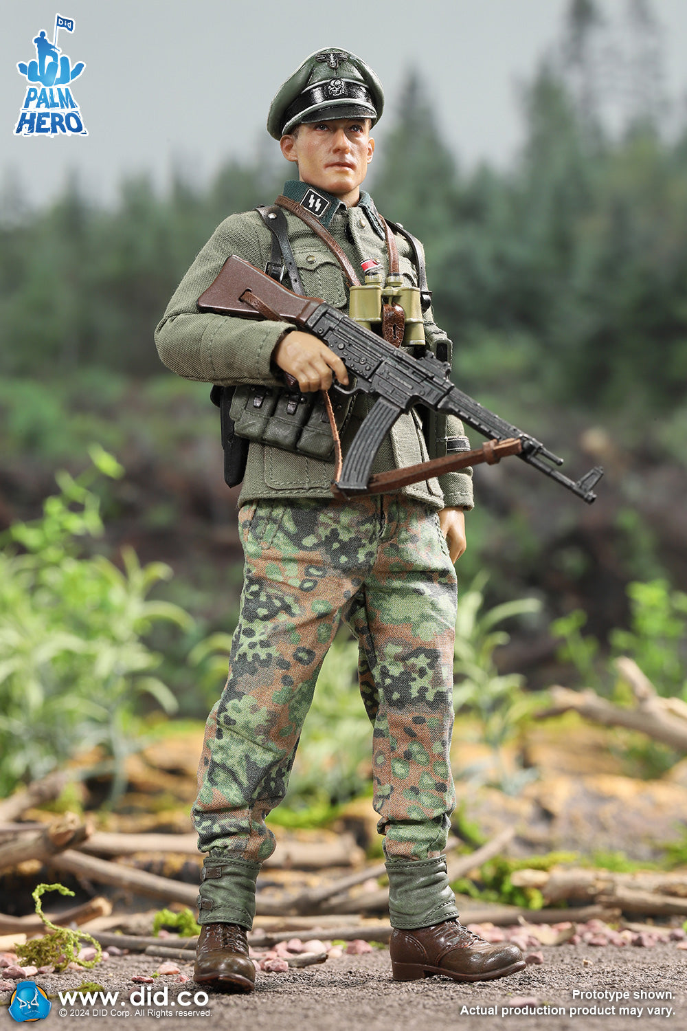 Pedido Figura Lieutenant Rainer - WWII German 12th Panzer Division Infantry - Palm Hero Series marca DID XD80024 escala pequeña 1/12