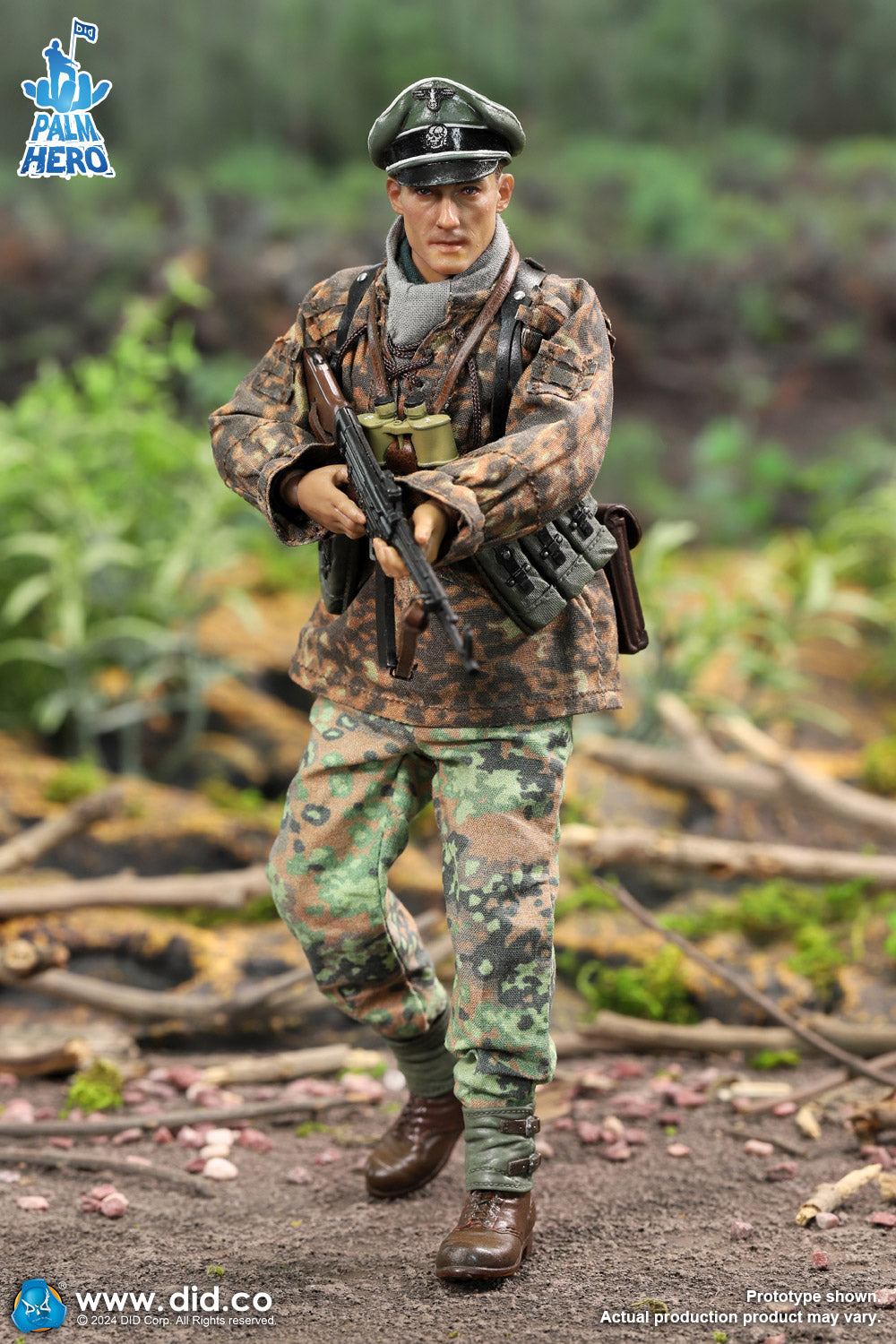 Pedido Figura Lieutenant Rainer - WWII German 12th Panzer Division Infantry - Palm Hero Series marca DID XD80024 escala pequeña 1/12