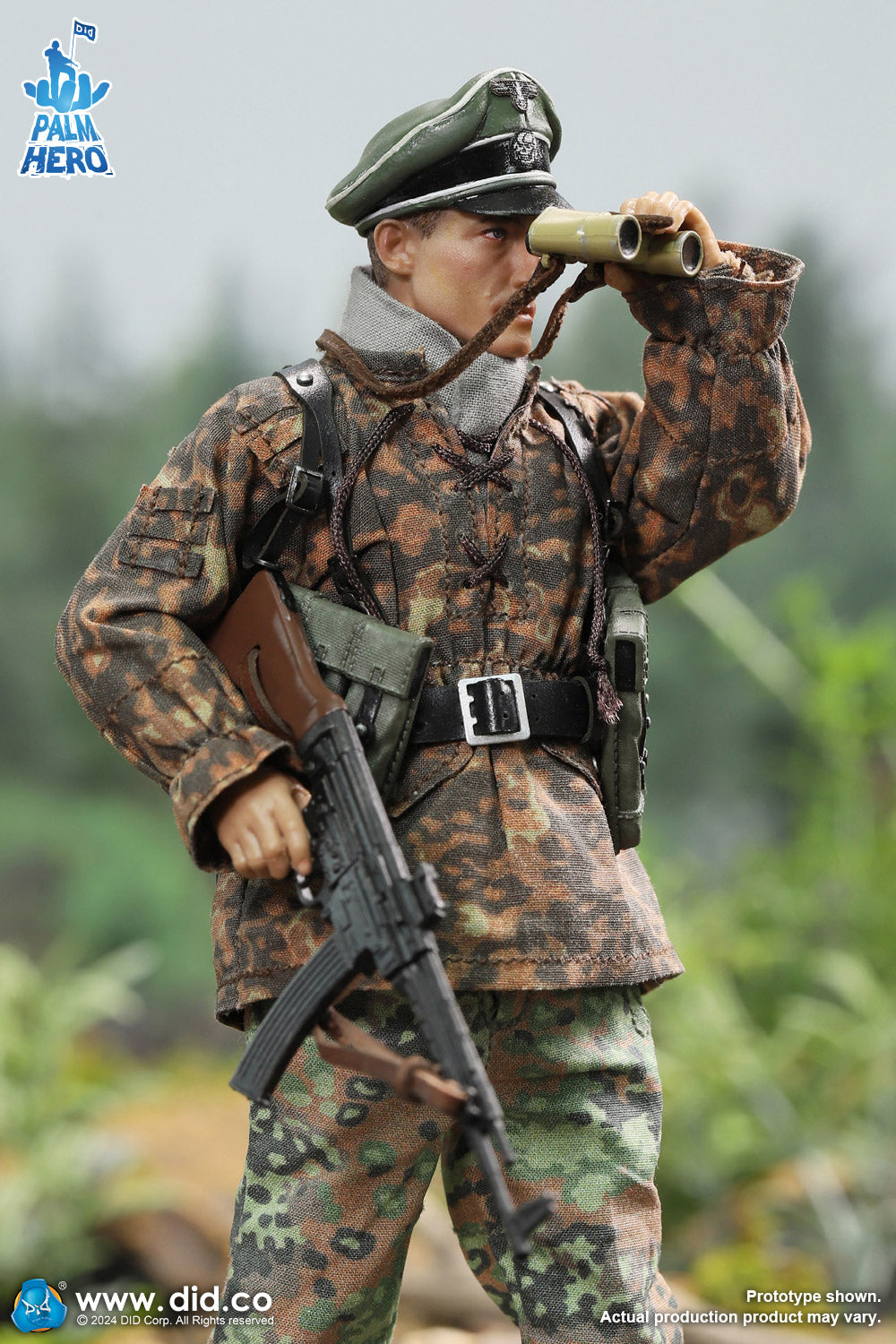 Pedido Figura Lieutenant Rainer - WWII German 12th Panzer Division Infantry - Palm Hero Series marca DID XD80024 escala pequeña 1/12