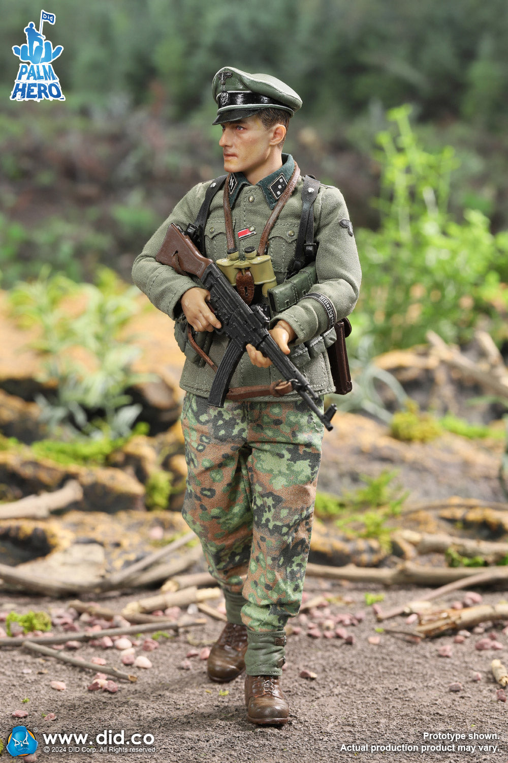 Pedido Figura Lieutenant Rainer - WWII German 12th Panzer Division Infantry - Palm Hero Series marca DID XD80024 escala pequeña 1/12