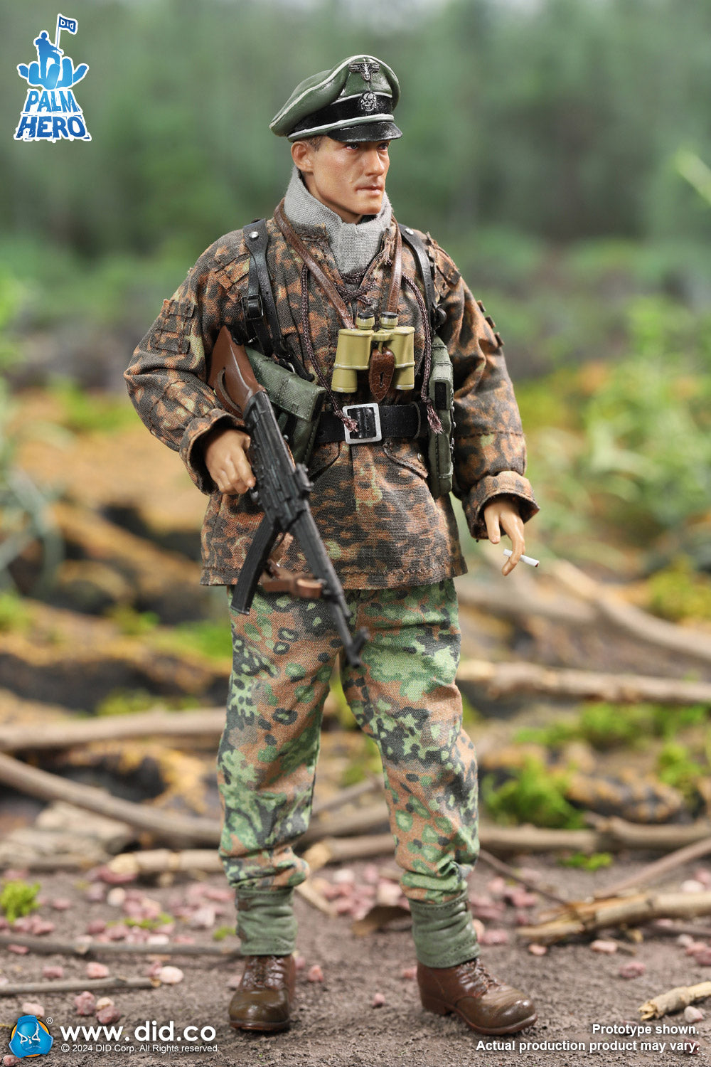 Pedido Figura Lieutenant Rainer - WWII German 12th Panzer Division Infantry - Palm Hero Series marca DID XD80024 escala pequeña 1/12