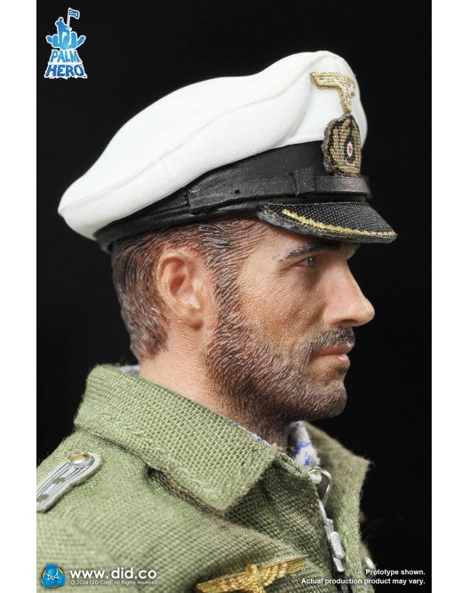 Preventa Figura Lehmann - WWII German U-Boat Commander - Palm Hero Series marca DID XD80026 escala pequeña 1/12