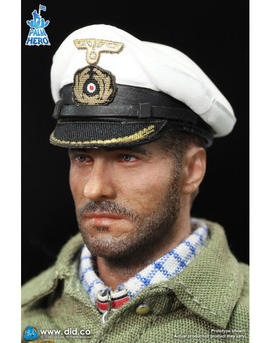 Preventa Figura Lehmann - WWII German U-Boat Commander - Palm Hero Series marca DID XD80026 escala pequeña 1/12