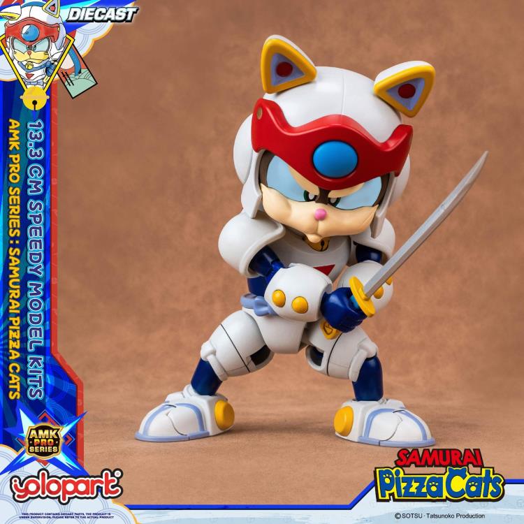 Preventa Figura Speedy (set doble) (Diecast)- Samurai Pizza Cats - AMK PRO Series - Model Kit marca Yolopark
