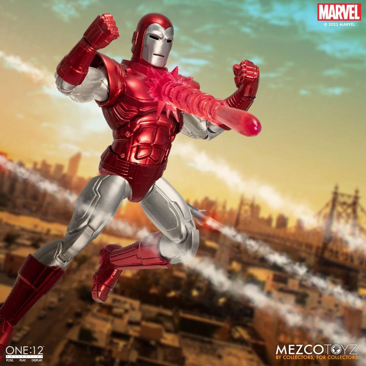 Pedido Figura Iron Man (Silver Centurion) - Marvel Comics One:12 Collective marca Mezco Toyz 76492 escala pequeña 1/12