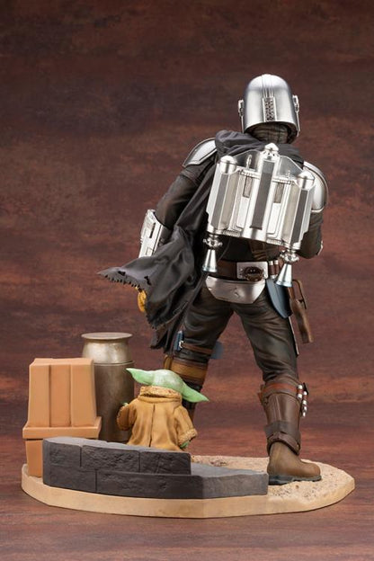 Pedido Estatua Mandalorian & Baby Yoda - Star Wars: The Mandalorian - ArtFX marca Kotobukiya escala 1/7