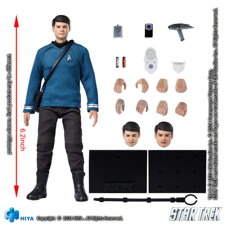 Preventa Figura Dr. Leonard "Bones" McCoy (Exclusiva PX Previews) - Star Trek (2009) - Exquisite Super Series marca HIYA ESS026 escala pequeña 1/12