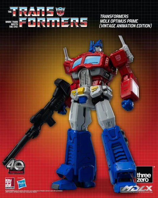 Pedido Figura MDLX Optimus Prime (Vintage Animation) Exclusive 40th Aniversary - Transformers marca Threezero 3Z0692 (17.8 cm)