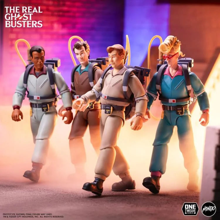 Preventa Figura Ray Stantz - The Real Ghostbusters marca Mondo escala pequeña 1/12
