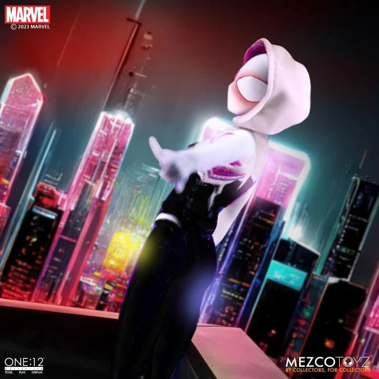 Preventa Figura Ghost Spider (Spider-Gwen) - Marvel Comics One:12 Collective marca Mezco Toyz 77310 escala pequeña 1/12