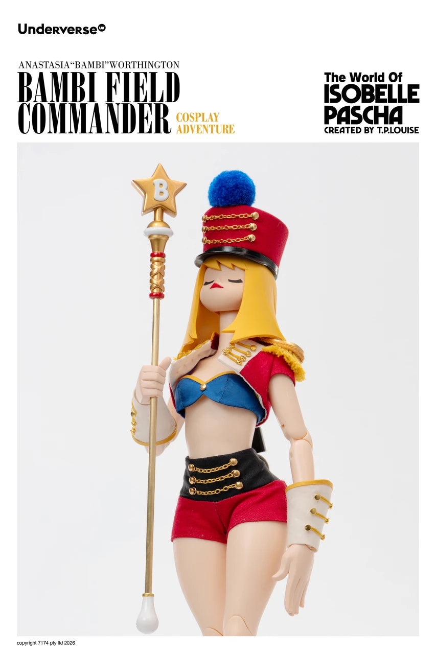 Preventa Figura Field Commander Bambi - The World of Isobelle Pascha Cosplay Adventure (Diseñador) marca Underverse UV202615-1 escala 1/6
