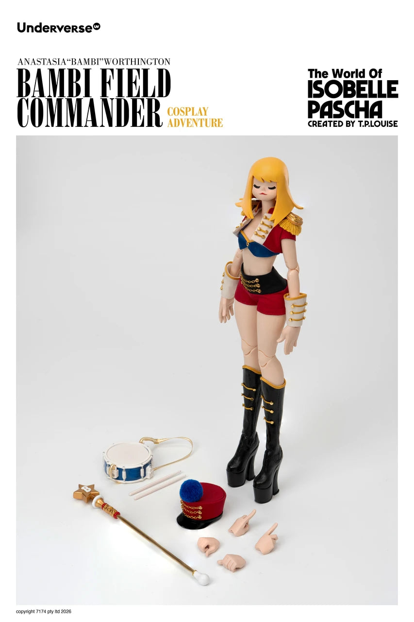 Preventa Figura Field Commander Bambi - The World of Isobelle Pascha Cosplay Adventure (Diseñador) marca Underverse UV202615-1 escala 1/6