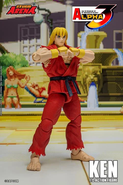 Preventa Figura KEN (Storm Arena) - Street Fighter Alpha 3 marca Storm Collectibles SFSA01 escala pequeña 1/12