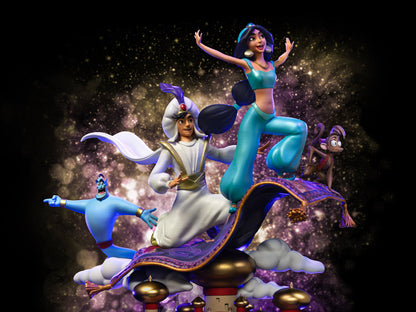 Preventa Estatua Aladdin y Jasmine (Deluxe) - Disney Classics (Disney 100th Anniversary) - Limited Edition marca Iron Studios escala de arte 1/10