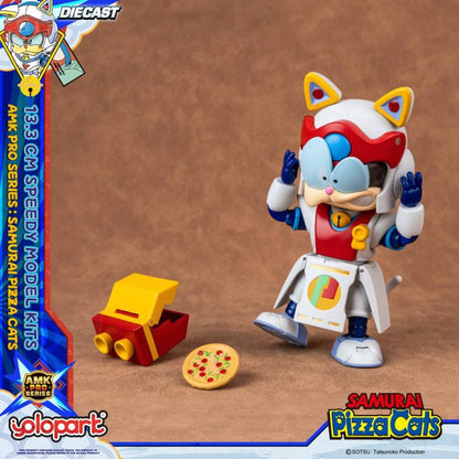 Preventa Figura Speedy (set doble) (Diecast)- Samurai Pizza Cats - AMK PRO Series - Model Kit marca Yolopark