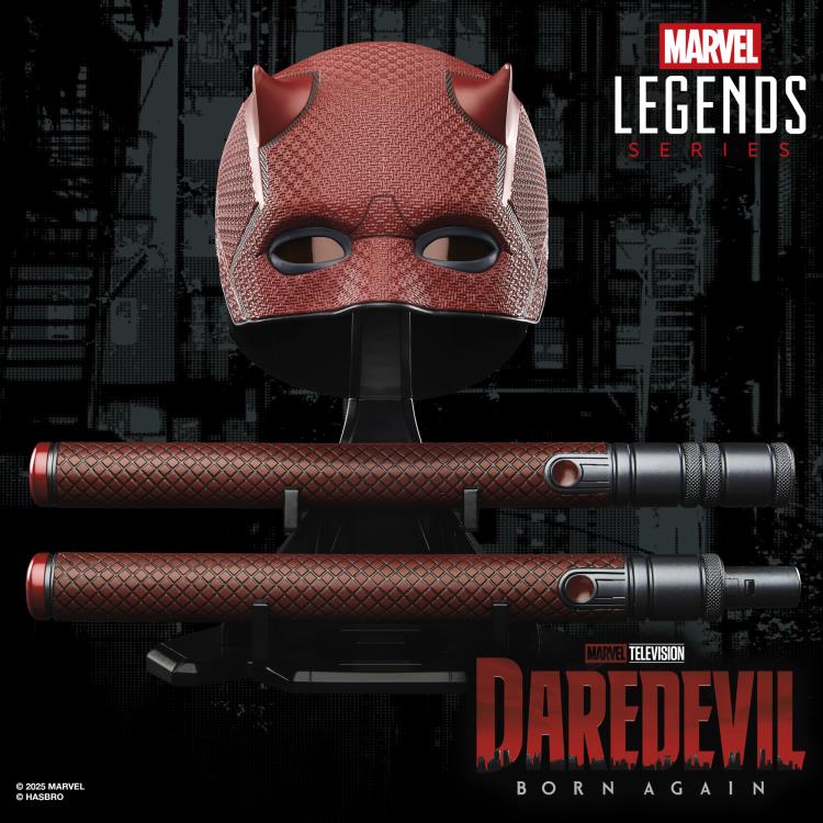 Pedido Casco y Bastones de Daredevil - Daredevil: Born Again - Marvel Legends marca Hasbro escala real 1/1