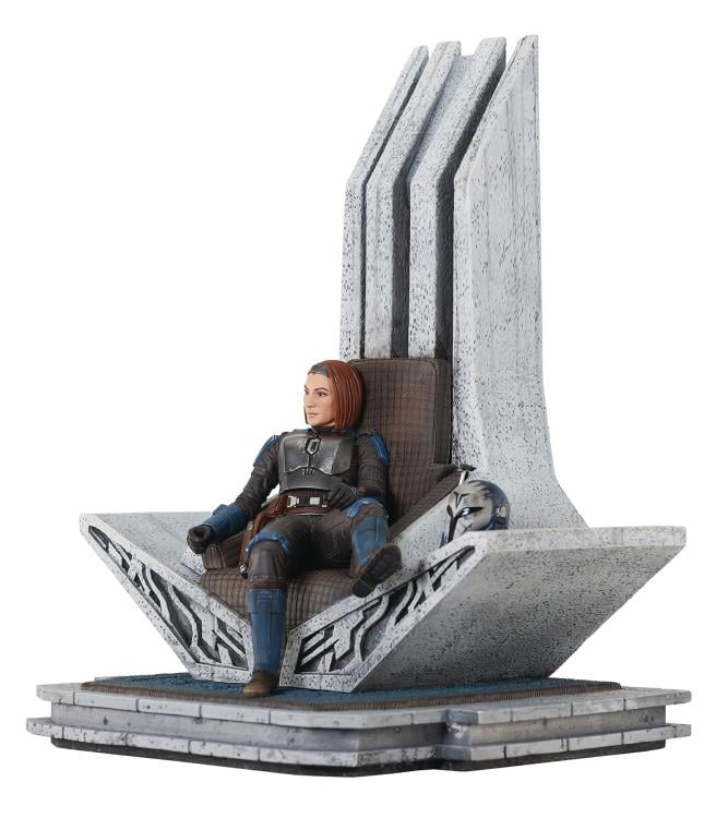 Preventa Estatua Bo-Katan on Throne (Edición limitada) (Resina) - The Mandalorian - Premier Collection marca Diamond Select Toys escala 1/7