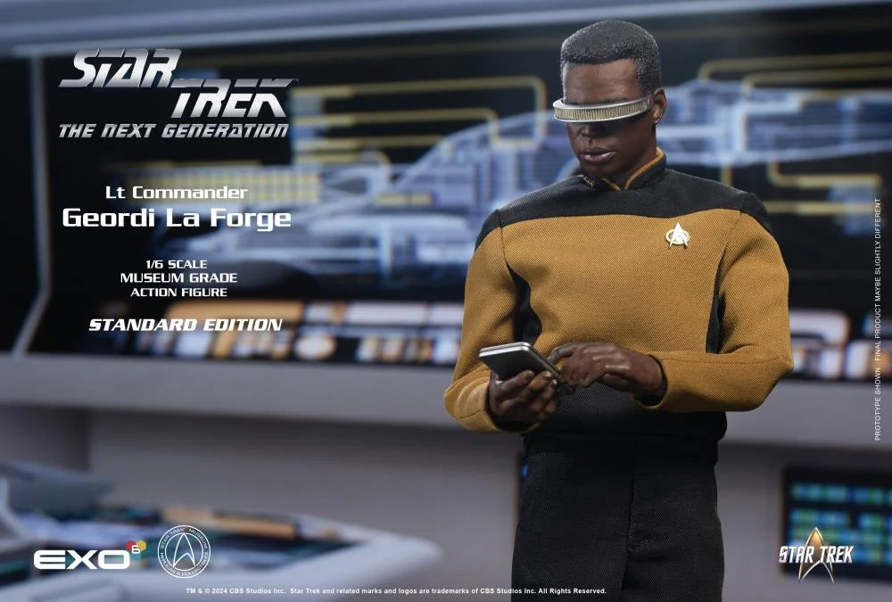 Preventa Figura Lt. Commander Geordi La Forge (Standard version) - Star Trek: The Next Generation marca EXO-6 EXO-01-018S escala 1/6