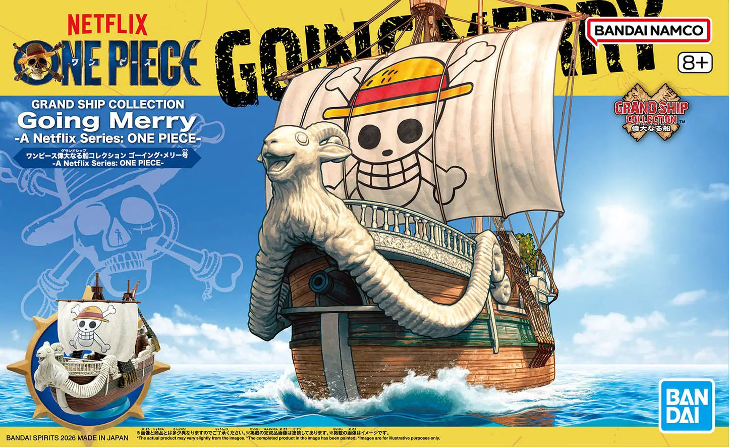 [EN STOCK] Model Kit Barco Going Merry - One Piece (Netflix) - Grand Ship Collection 3L marca Bandai Namco (15 cm)