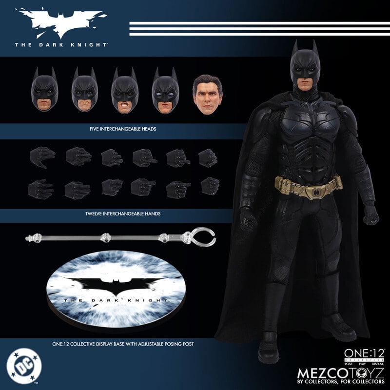 Preventa Figura Batman - The Dark Knight One:12 Collective marca Mezco Toyz escala 1/12