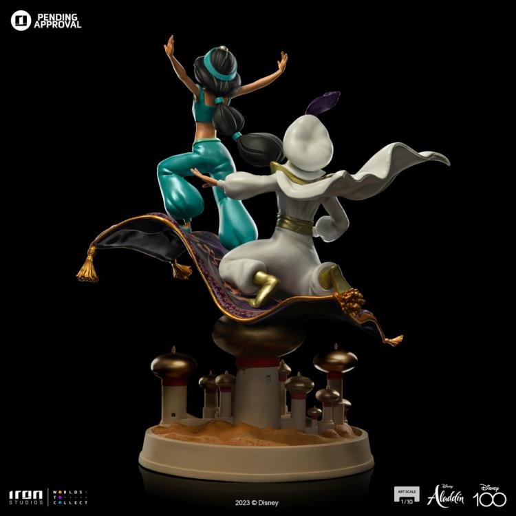 Preventa Estatua Aladdin y Jasmine - Disney Classics (Disney 100th Anniversary) - Limited Edition marca Iron Studios escala de arte 1/10