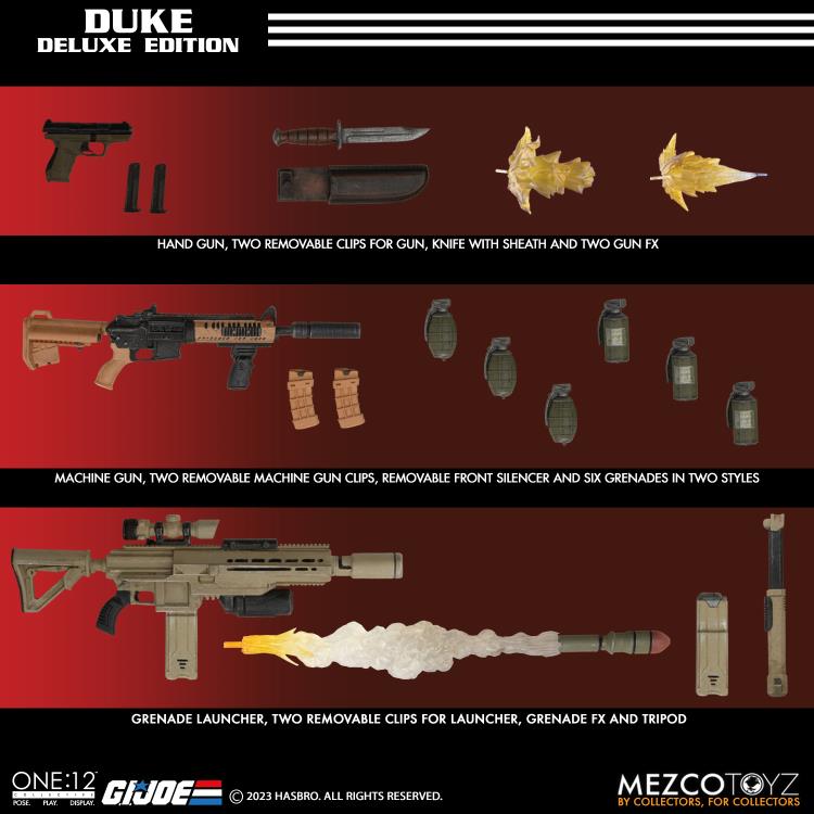 Preventa Figura Duke Deluxe Edition - G.I.Joe - One:12 Collective marca Mezco Toyz 76205 escala pequeña 1/12