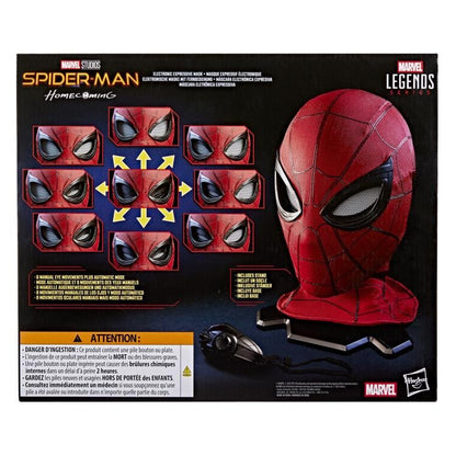 Pedido Mascara de Spider-Man (electrónica usable expresiva) - Spider-Man: Homecoming - Marvel Legends marca Hasbro escala real 1/1