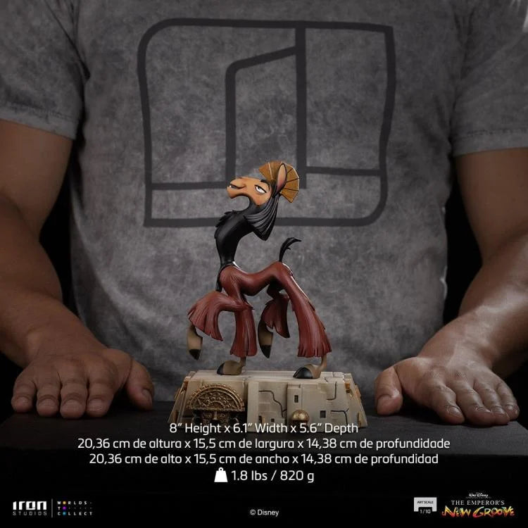 Preventa Estatuta Kuzco (forma humana y Lama) - Las Locuras del Emperador marca Iron Studios escala de arte 1/10