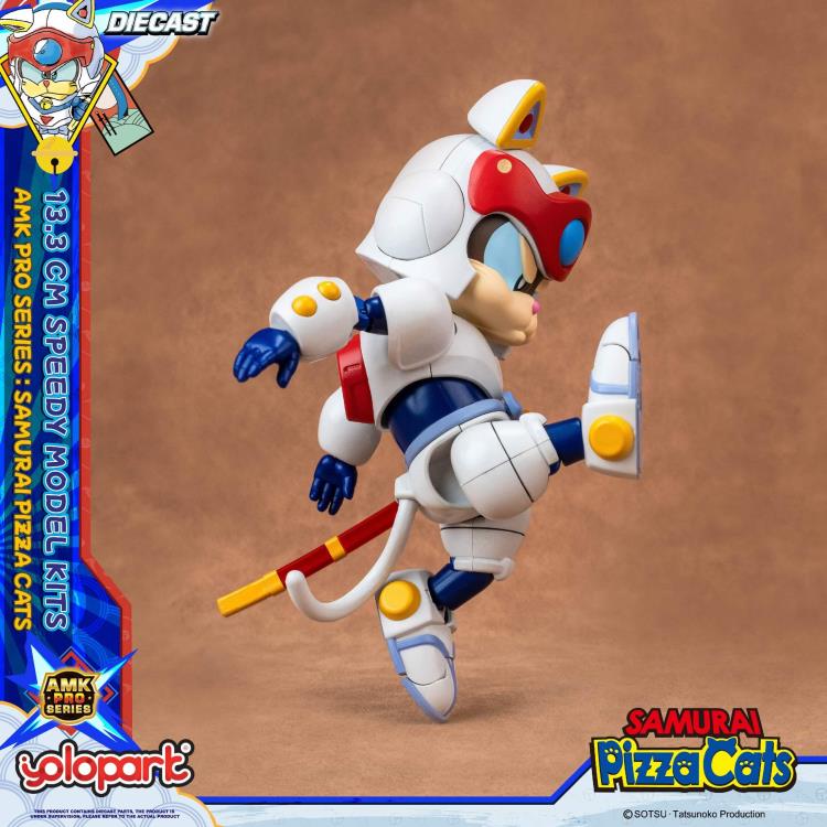 Preventa Figura Speedy (set doble) (Diecast)- Samurai Pizza Cats - AMK PRO Series - Model Kit marca Yolopark