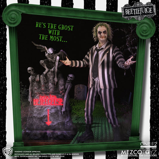 Pedido Figura Beetlejuice (Deluxe Edition) - Beetlejuice (1998) - One:12 Collective marca Mezco Toyz escala 1/12