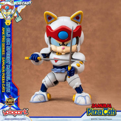 Preventa Figura Speedy (set doble) (Diecast)- Samurai Pizza Cats - AMK PRO Series - Model Kit marca Yolopark
