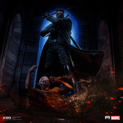 Preventa Estatua Marvel Comics Blade marca Iron Studios escala de arte 1/10