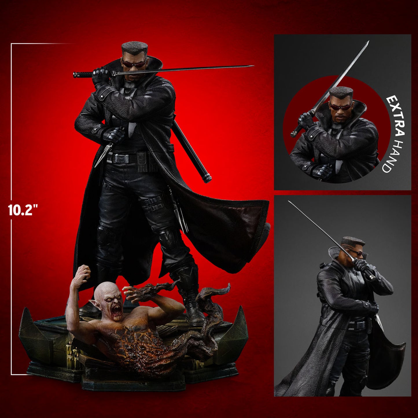 Preventa Estatua Marvel Comics Blade marca Iron Studios escala de arte 1/10