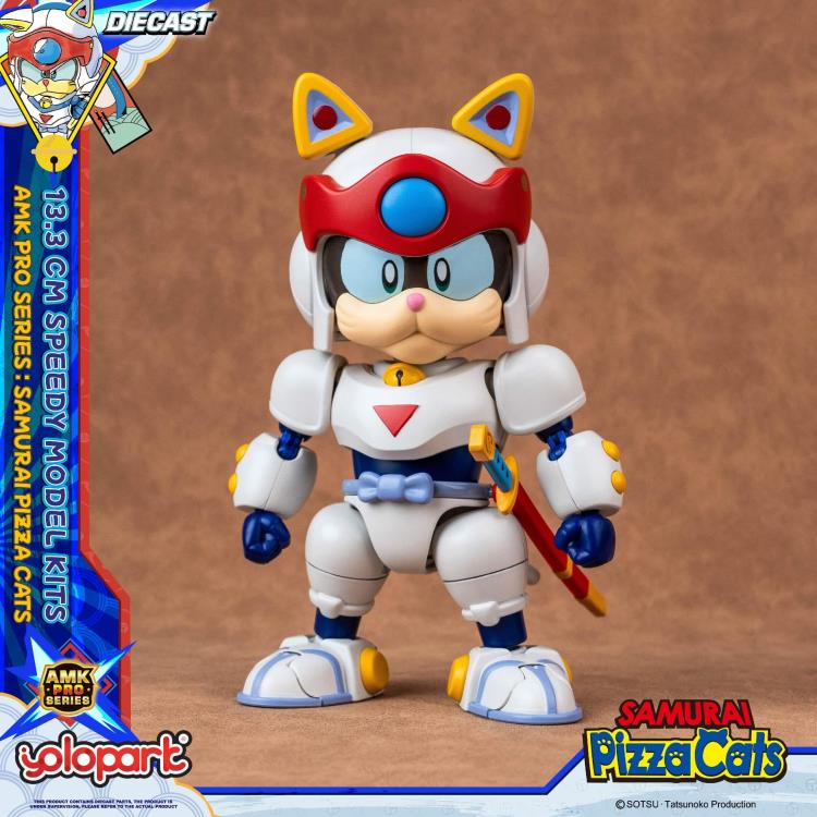 Preventa Figura Speedy (set doble) (Diecast)- Samurai Pizza Cats - AMK PRO Series - Model Kit marca Yolopark