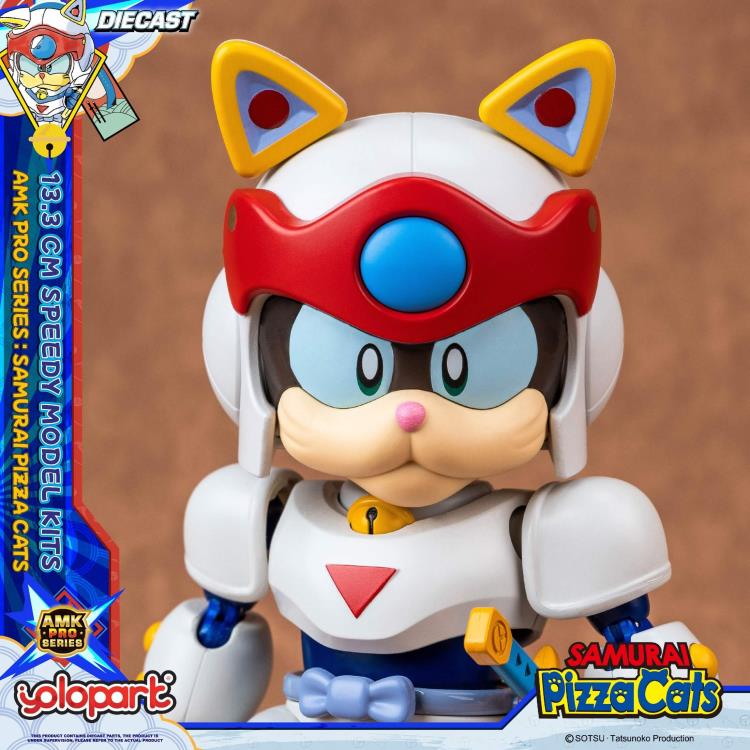 Preventa Figura Speedy (set doble) (Diecast)- Samurai Pizza Cats - AMK PRO Series - Model Kit marca Yolopark