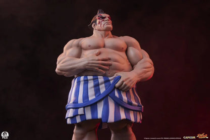 Preventa Set Estatuas Karin y E. Honda - Street Jam - Street Fighter marca PCS Collectibles escala 1/10