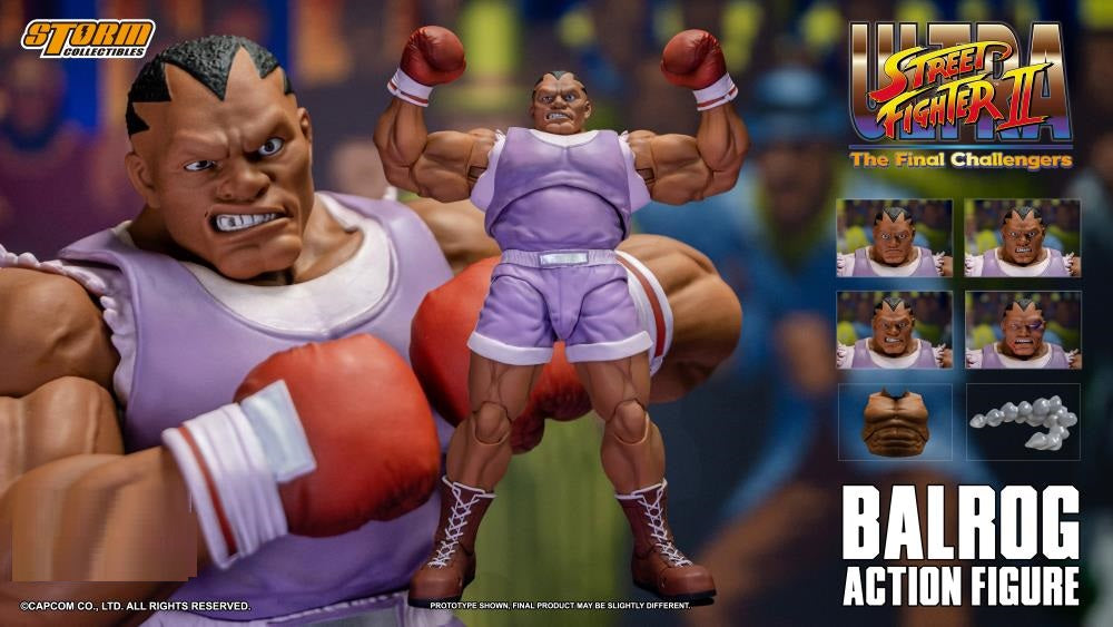 Pedido Figura Balrog (Purple version) - Ultra Street Fighter II: The Final Challengers marca Storm Collectibles escala pequeña 1/12