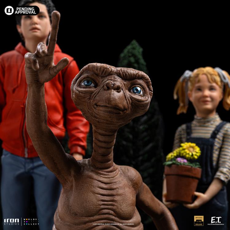 Preventa Estatua E.T., Elliot, y Gertie DELUXE - E.T. the Extra-Terrestrial - Limited Edition marca Iron Studios escala de arte 1/10