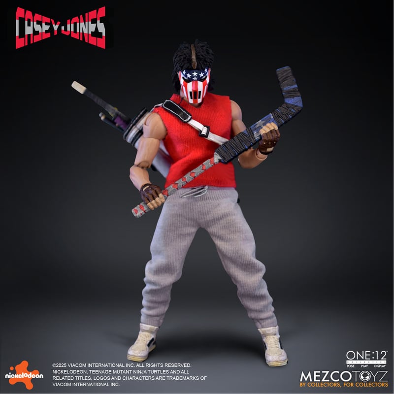 Preventa Figura Casey Jones - Teenage Mutant Ninja Turtles - One:12 Collective marca Mezco Toyz escala 1/12