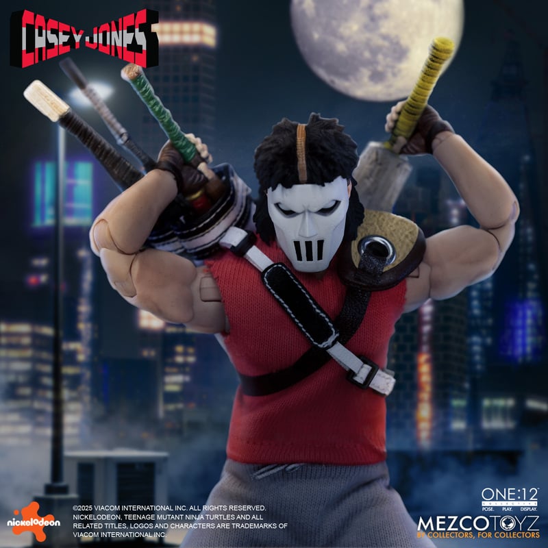 Preventa Figura Casey Jones - Teenage Mutant Ninja Turtles - One:12 Collective marca Mezco Toyz escala 1/12